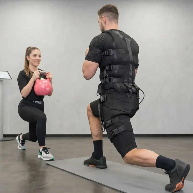 gugeer wireless split ems vest for sculpt & weight loss