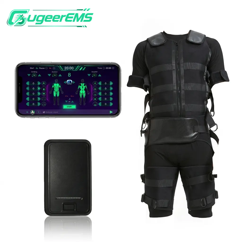 gugeer wireless split vest ems training suit