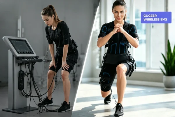 section wired ems training suit vs gugeer wireless ems training suit