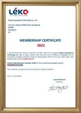 showcase certificates french epr certification