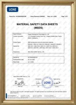 showcase certificates msds